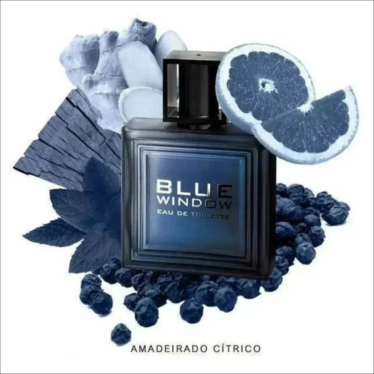 Blue Window Linn Young Eau De Toilette Masculino 100ml - Fragrância Fresca e Amadeirada em Embalagem Elegante - Jm Grife