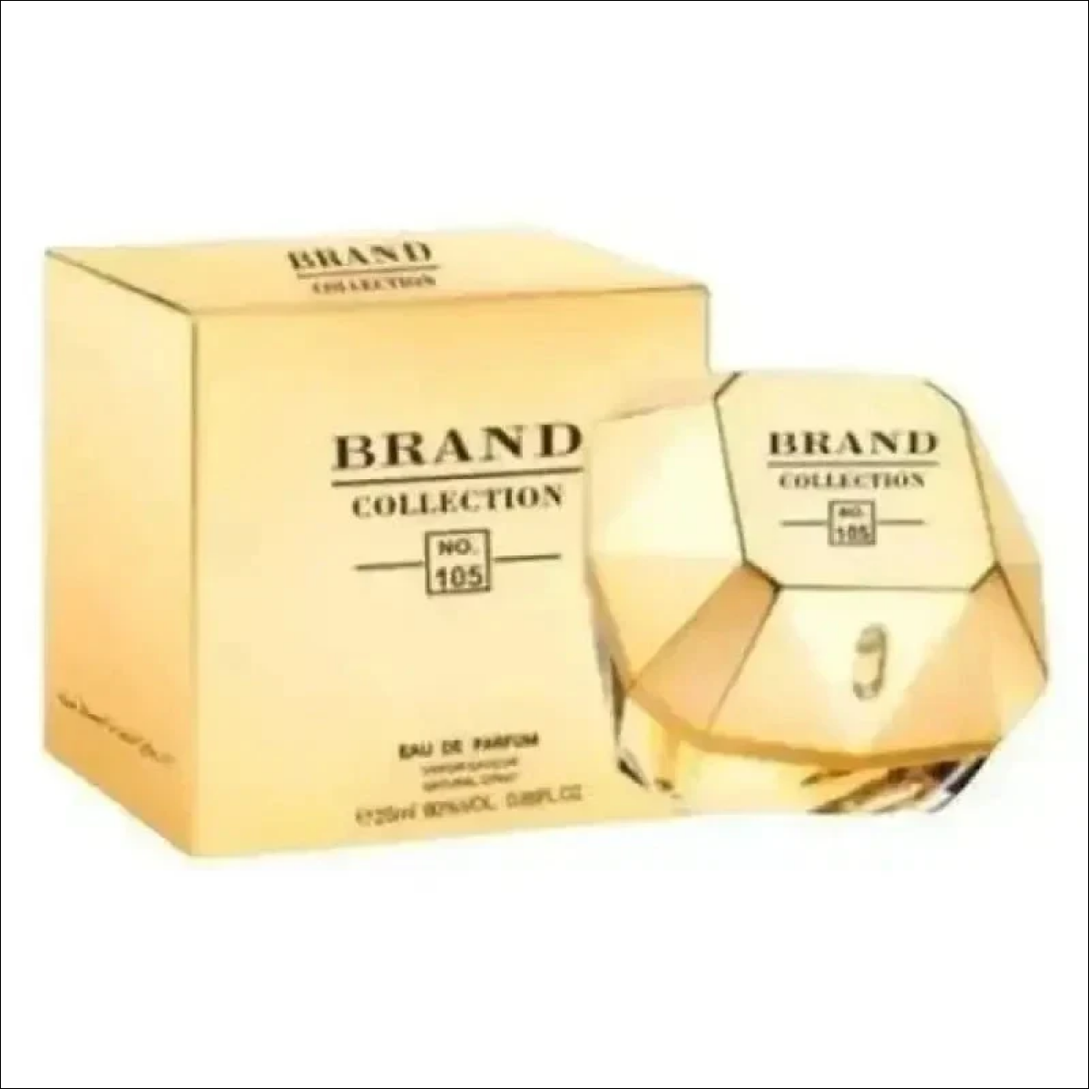 Frasco e Caixa de Perfume Dourados da Dream Brand Collection - Jm Grife