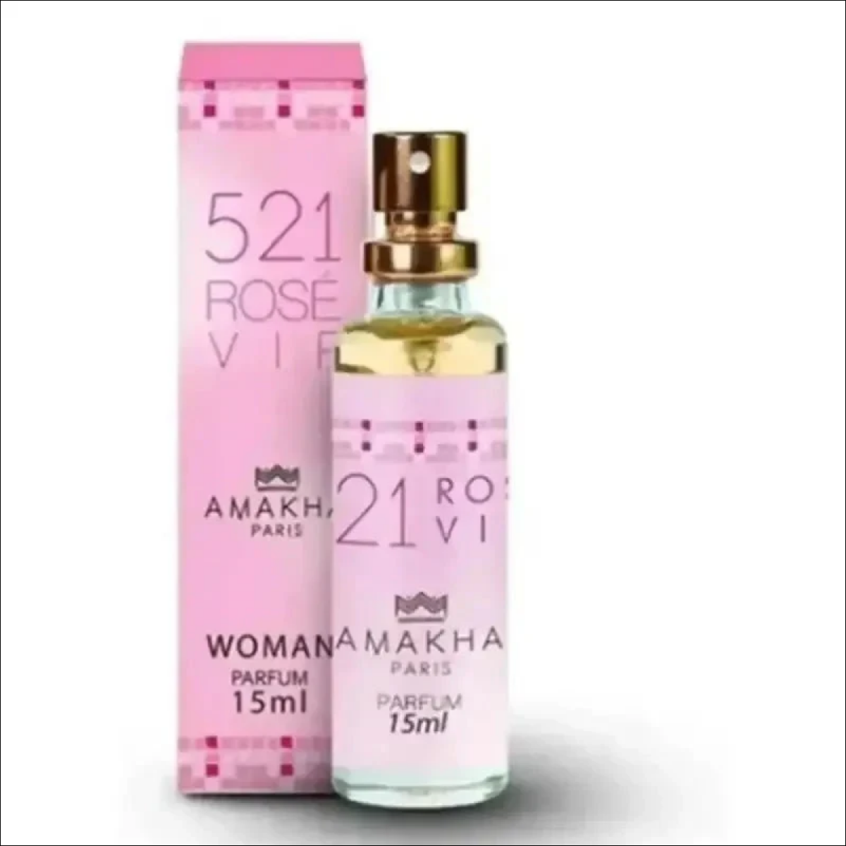 Kit 3 Perfume Feminino Amakha Paris 521 Vip Rose Athena Chic - Jm Grife
