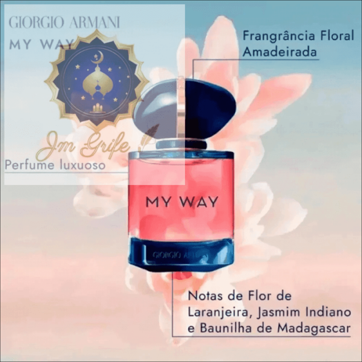 My Way Intense Giorgio Armani Eau de Parfum 90ml - Fragrância Sofisticada e Duradoura - Jm Grife