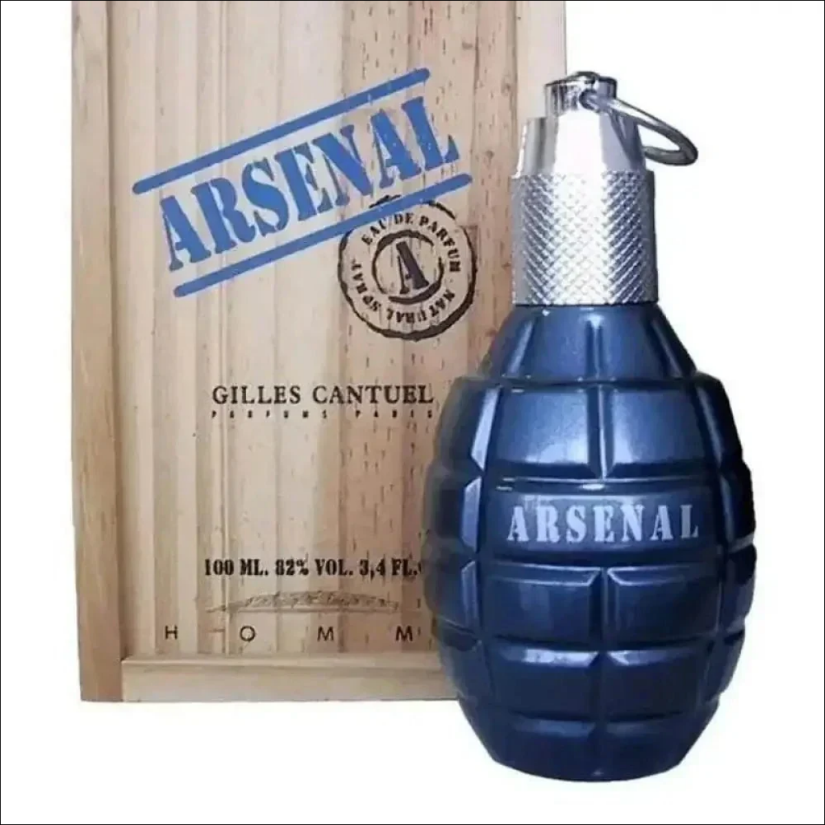 Perfume Arsenal Blue 100ml EDP Masculino - Fragrância Amadeirada Para O Homem Moderno -
