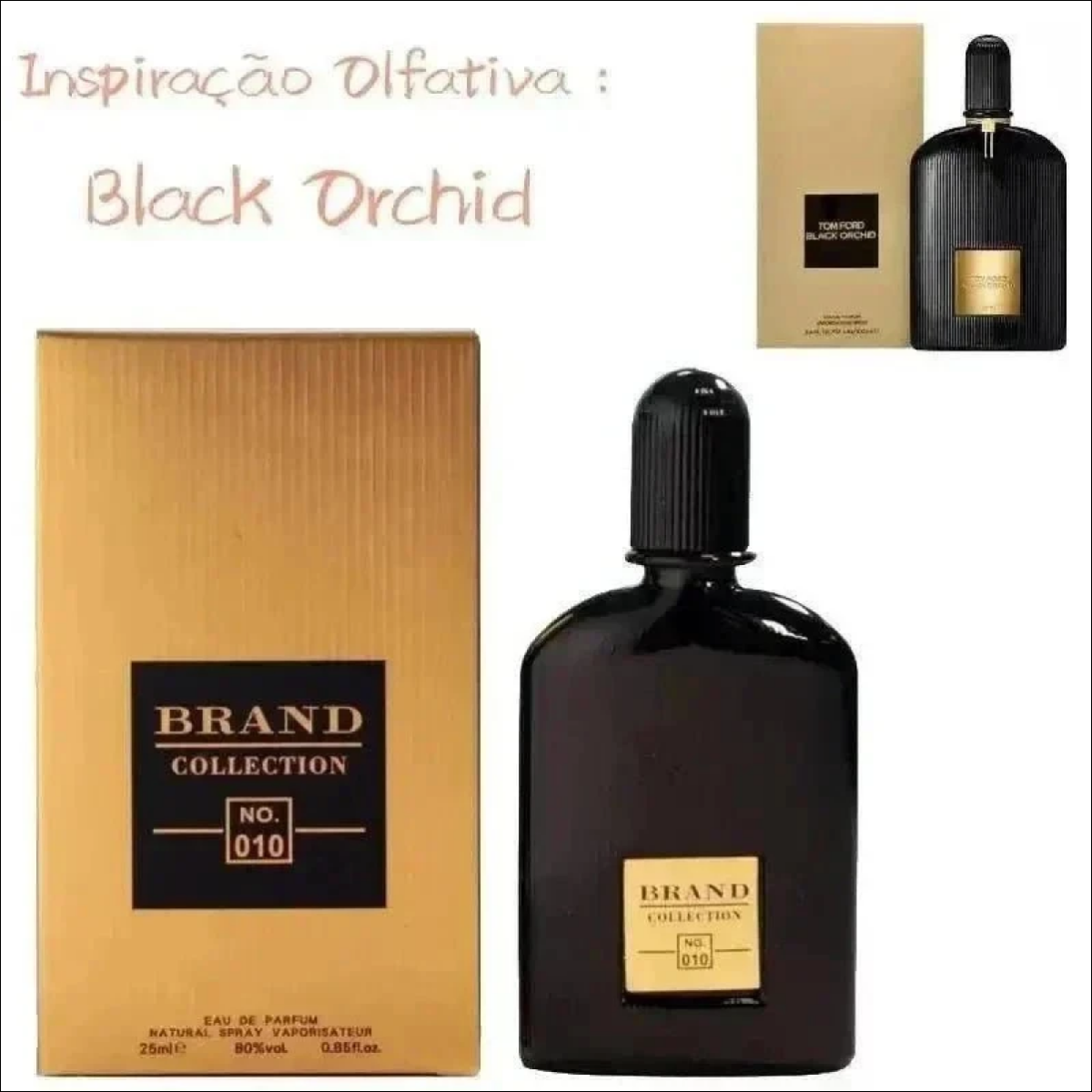 Perfume Brand Collection N.010 - 25ML - Perfume Masculino - Eau de Parfum - Inspiração Olfativa : Black Orchid Tom Ford - Jm Grife - Perfume Brand Collection N.010 - 25ML - Perfume Masculino - Eau de Parfum - Inspiração Olfativa : Black Orchid Tom Ford - - Jm Grife - 1005005930994327-25ML, 25ml, brand, collection, Jm Grife, masculino, perfume - Jm Grife