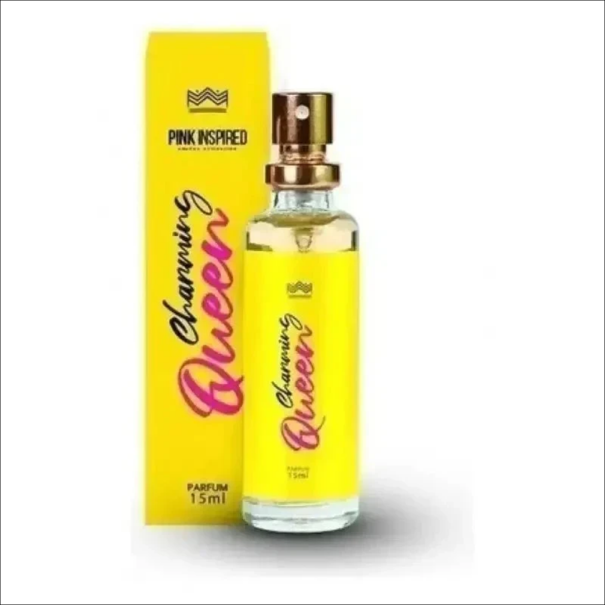 Perfume Charming Queen Amakha em Frasco e Caixa Amarelos - Jm Grife - Perfume Charming Queen Amakha em Frasco e Caixa Amarelos - - Jm Grife - 1022551055, 15ml, 7893747815111, amakha, charming, delicado, embalagem, envolvente, inspired, Jm Grife, marca, ncia, paris, perfume, pink, produto, qualidade, queen - Jm Grife