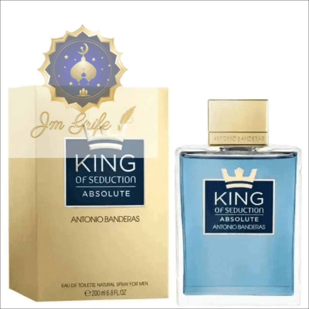 Perfume Masculino Antonio Banderas King Of Seduction EDT 200ml - Fragrância Fresca e Amadeirada - Jm Grife - Perfume Masculino Antonio Banderas King Of Seduction EDT 200ml - Fragrância Fresca e Amadeirada - - ali - ali, Option 2 - Jm Grife
