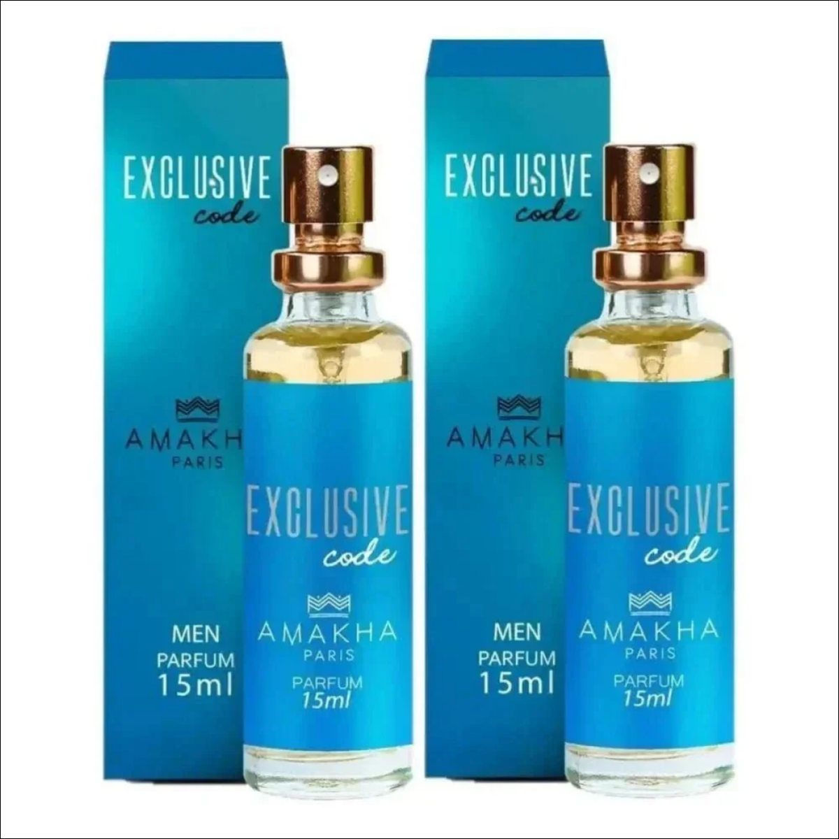 Perfumes Código Exclusivo Masculino Amakha Paris com Frascos Azul e Dourado - Jm Grife - Perfumes Código Exclusivo Masculino Amakha Paris com Frascos Azul e Dourado - - Jm Grife - Jm Grife, MLB4729020404 - Jm Grife