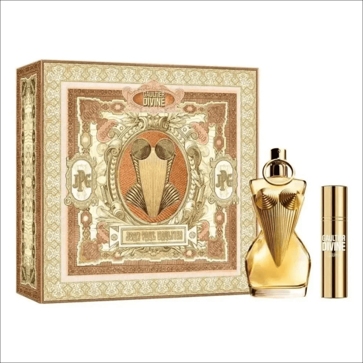 Conjunto Gaultier Divine Jean Paul Gaultier Feminino - Eau De Parfum 50ml +  Travel Size 10ml - Jm Grife