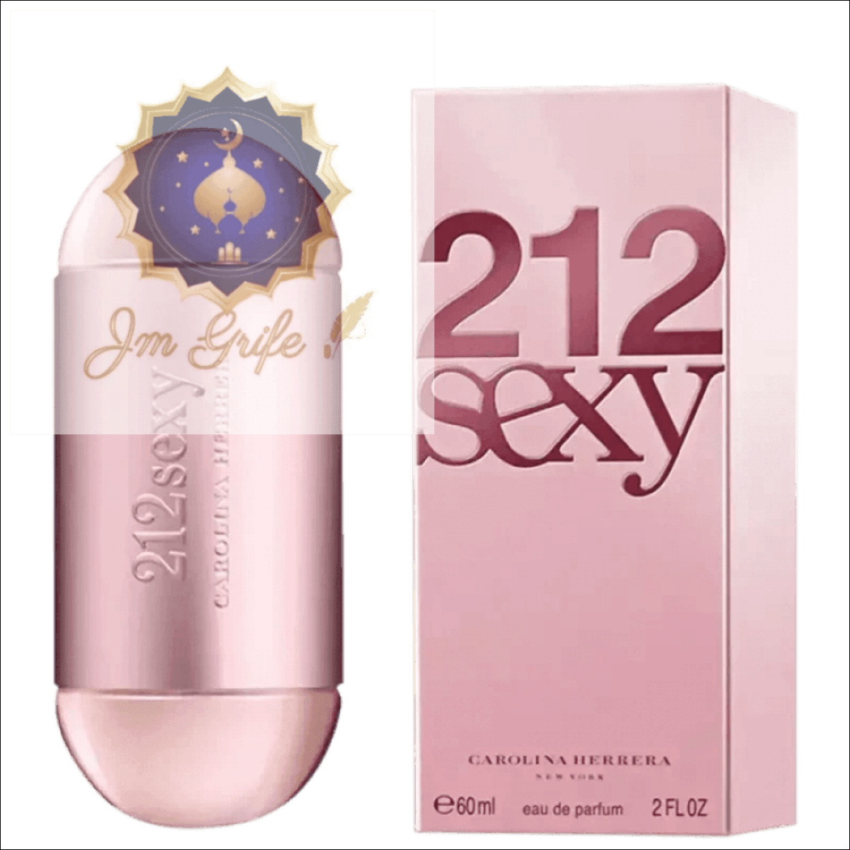 Eau de Parfum 212 Sexy Carolina Herrera - Floral Amadeirada Feminina com Longa Duração - Jm Grife