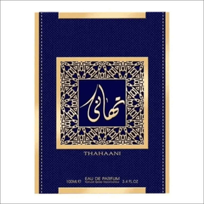 Perfume Thahaani Wataniah Unissex 100ml Com Frasco Azul e Dourado - Sofisticação e Elegância - Jm Grife