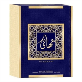 Perfume Thahaani Wataniah Unissex 100ml Com Frasco Azul e Dourado - Sofisticação e Elegância - Jm Grife