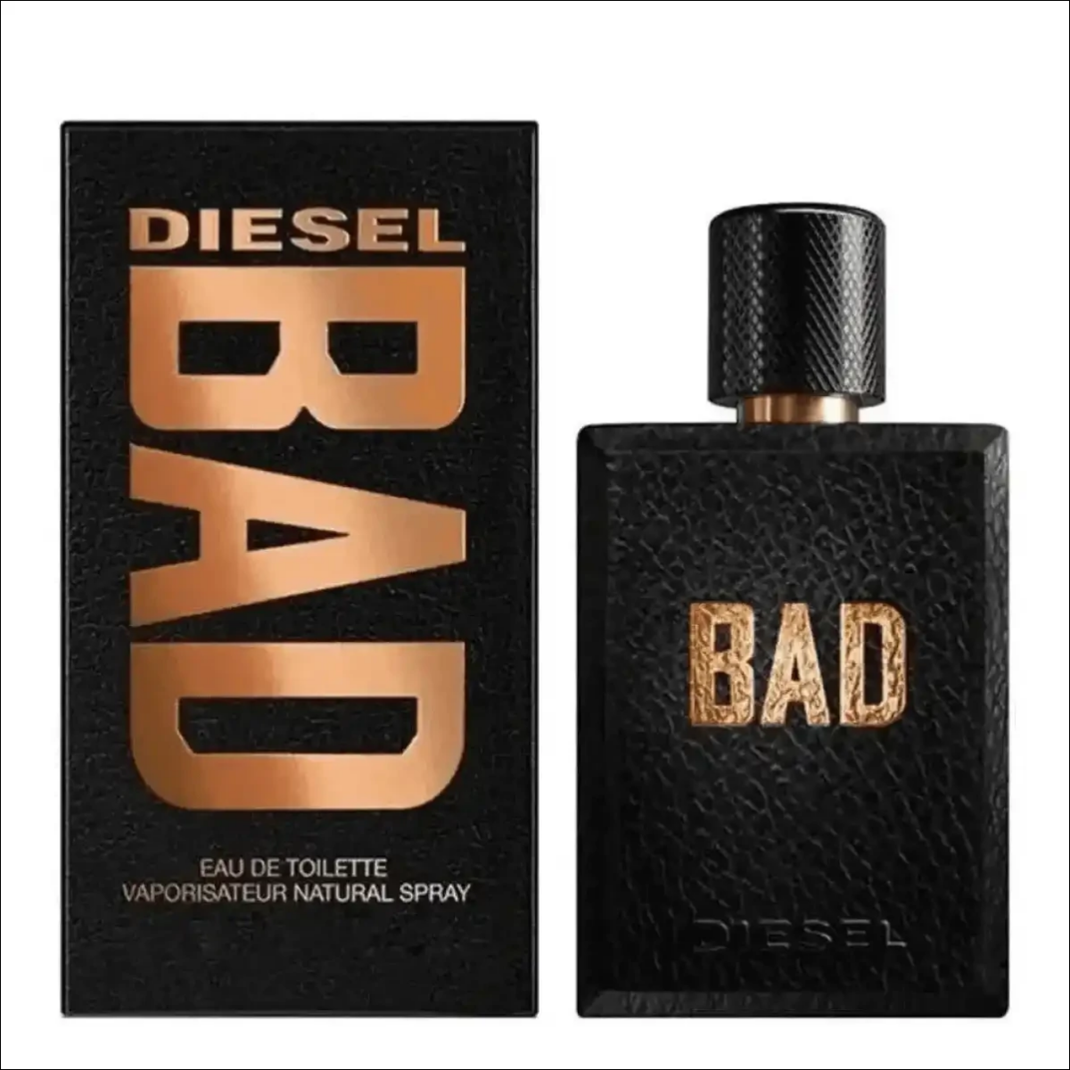 Perfume Diesel Bad Eau De Toilette Masculino 100 Ml - Fragrância Marcante de Tabaco e Caviar -